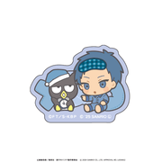 黒子のバスケ×サンリオキャラクターズ アクリルヘアクリップ 青峰大輝×バッドばつ丸 ミニキャラ パジャマver.