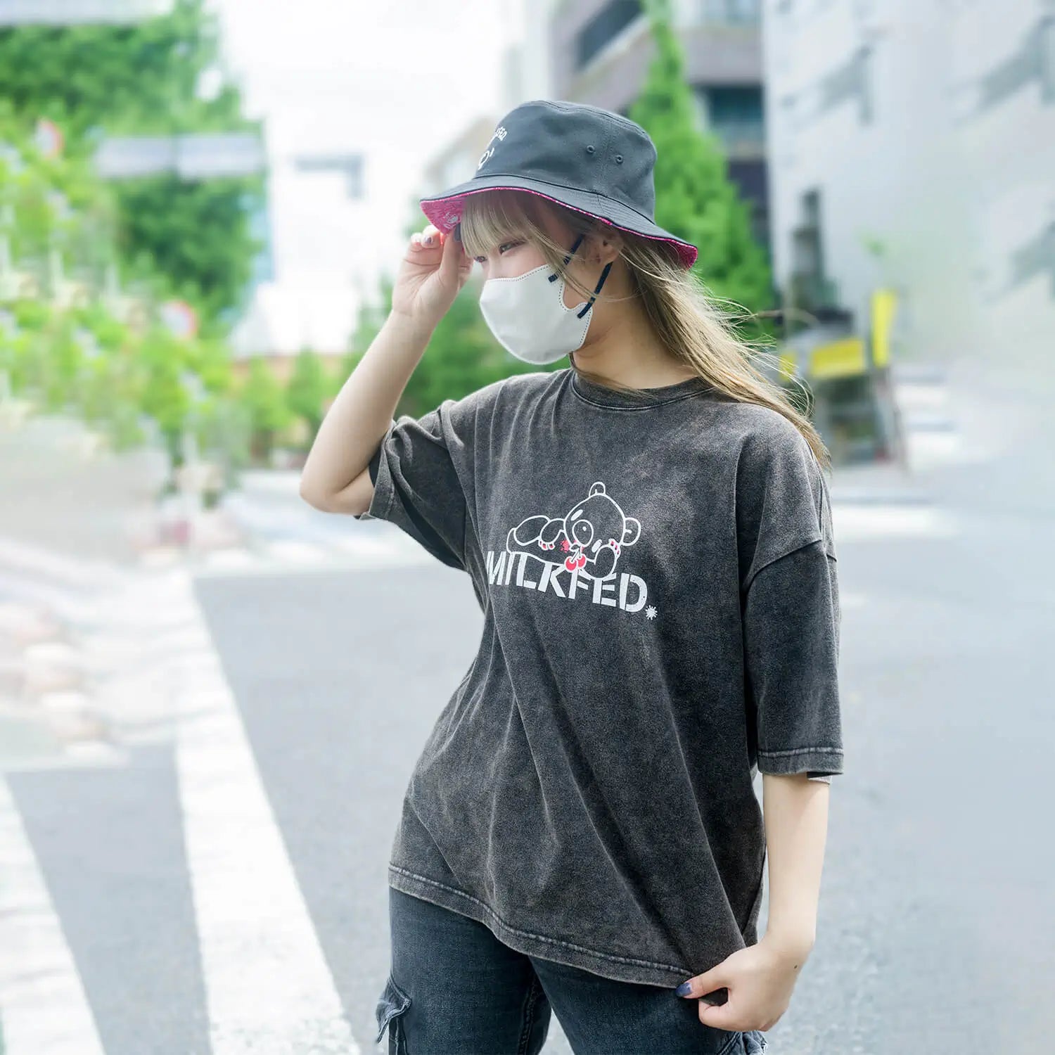 GLOOMY meets MILKFED.  REVERSIBLE HAT【予約】