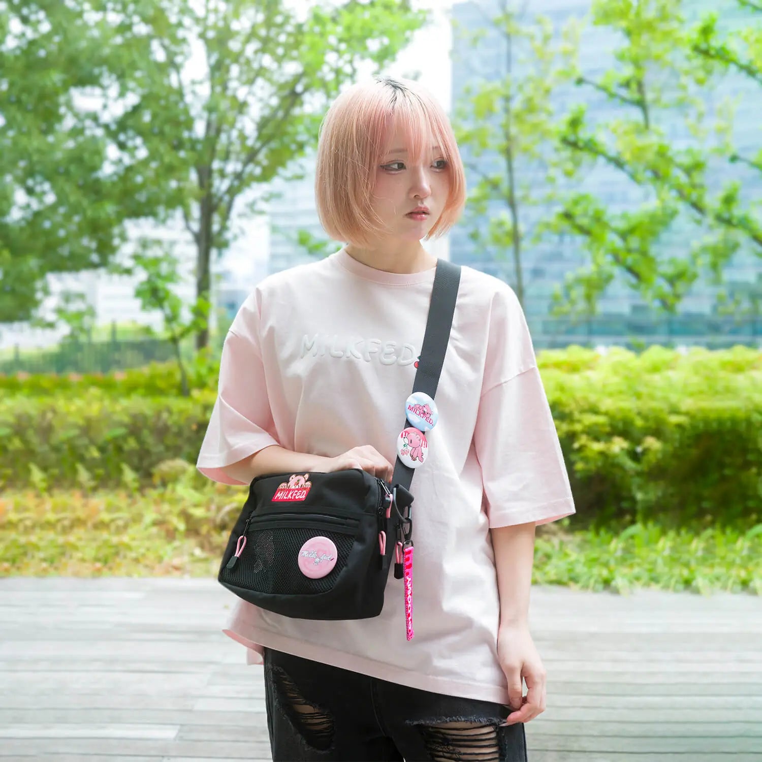 GLOOMY meets MILKFED.  SHOULDER WIDE BAG【予約】【2次予約】