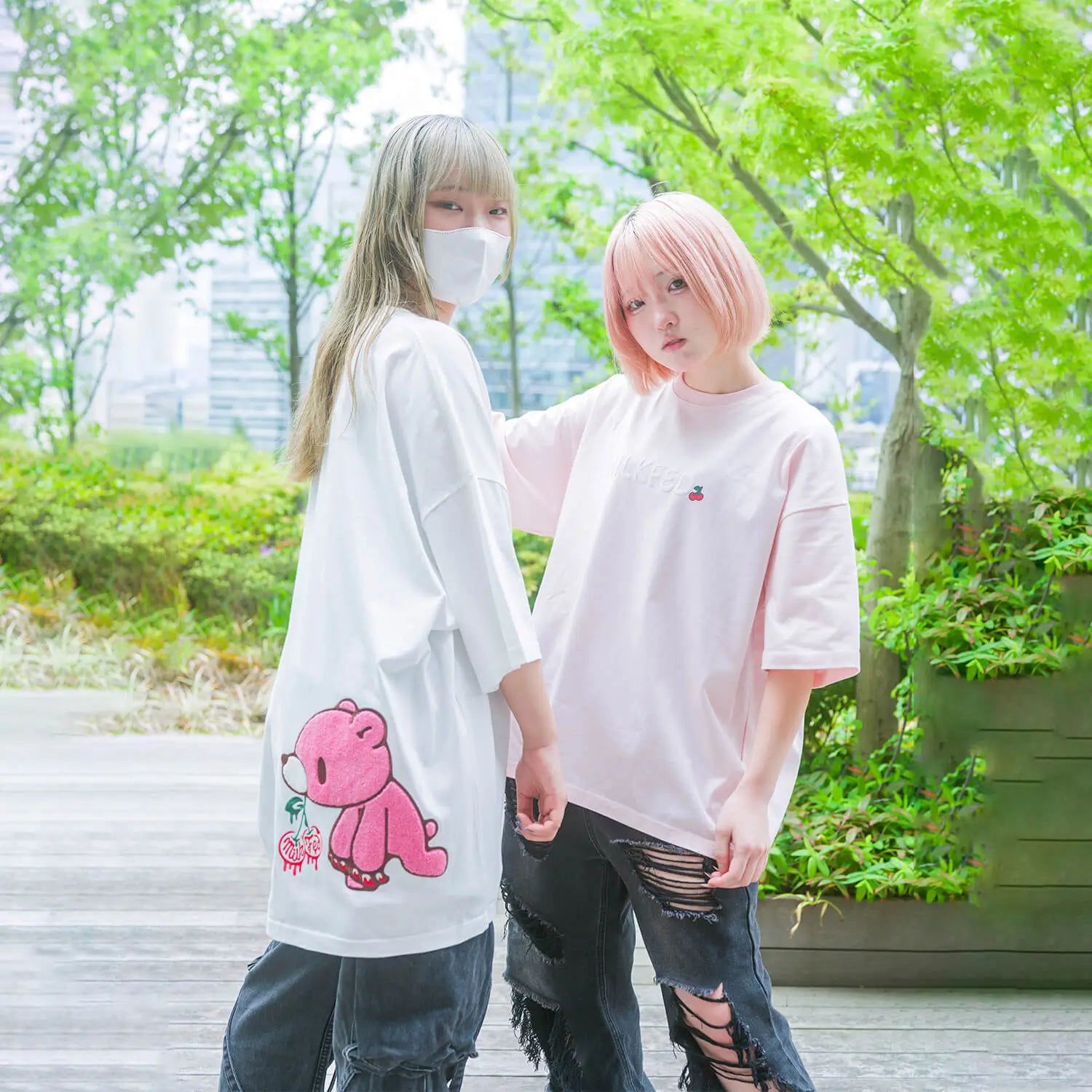 GLOOMY meets MILKFED.  LOGO S/S TEE Pink【予約】【2次予約】